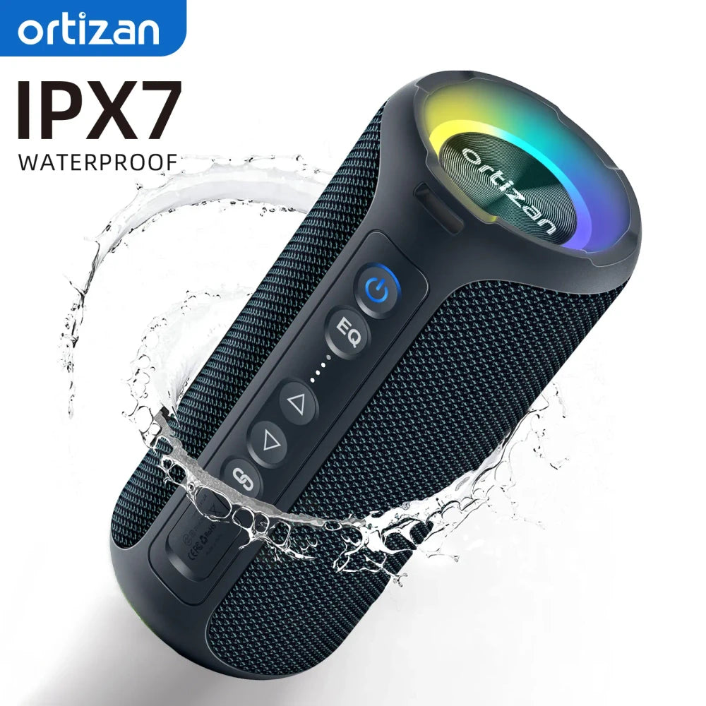 Ortizan 40W Waterproof Bluetooth Speaker – 30-Hour Battery & Deep Bass