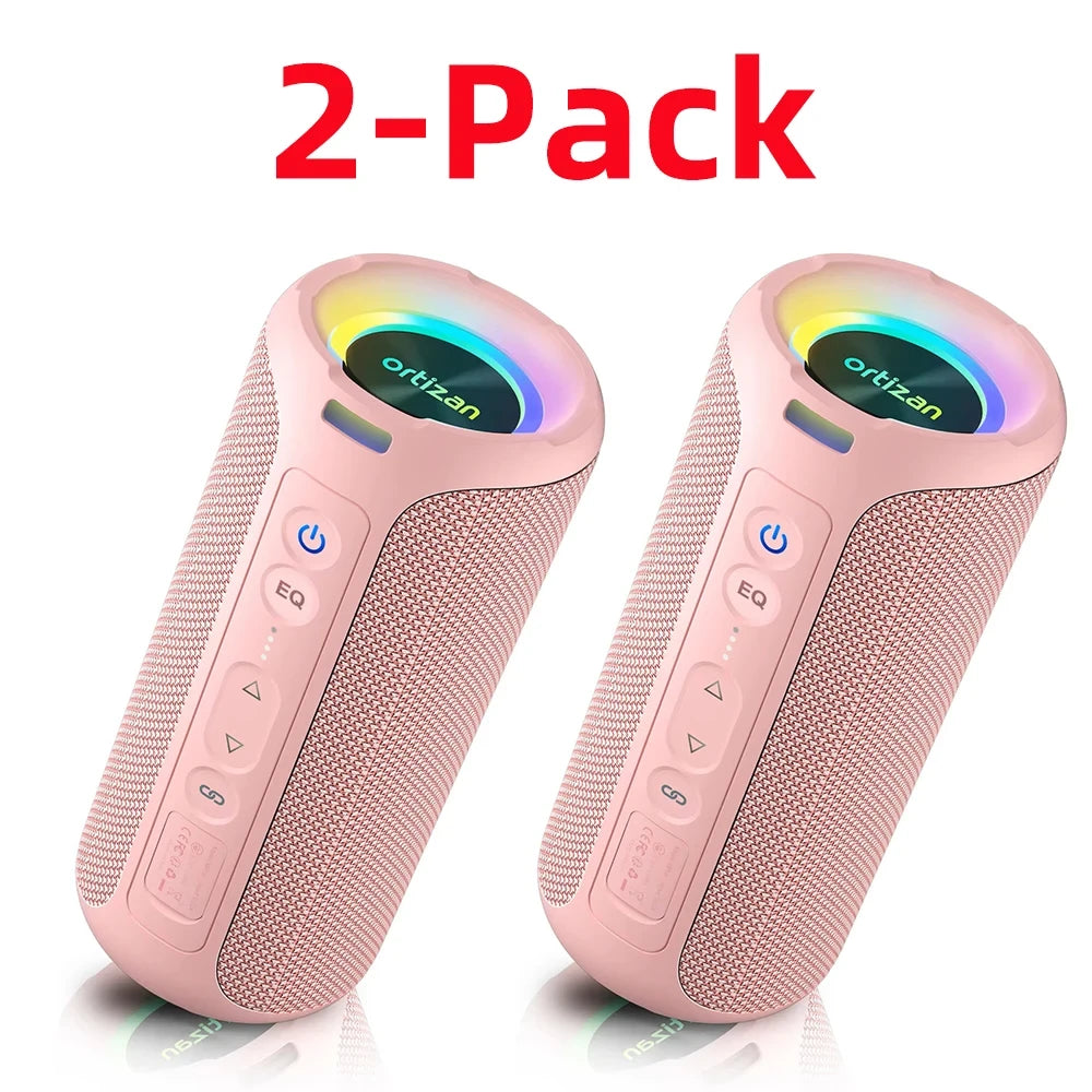 Ortizan 40W Waterproof Bluetooth Speaker – 30-Hour Battery & Deep Bass