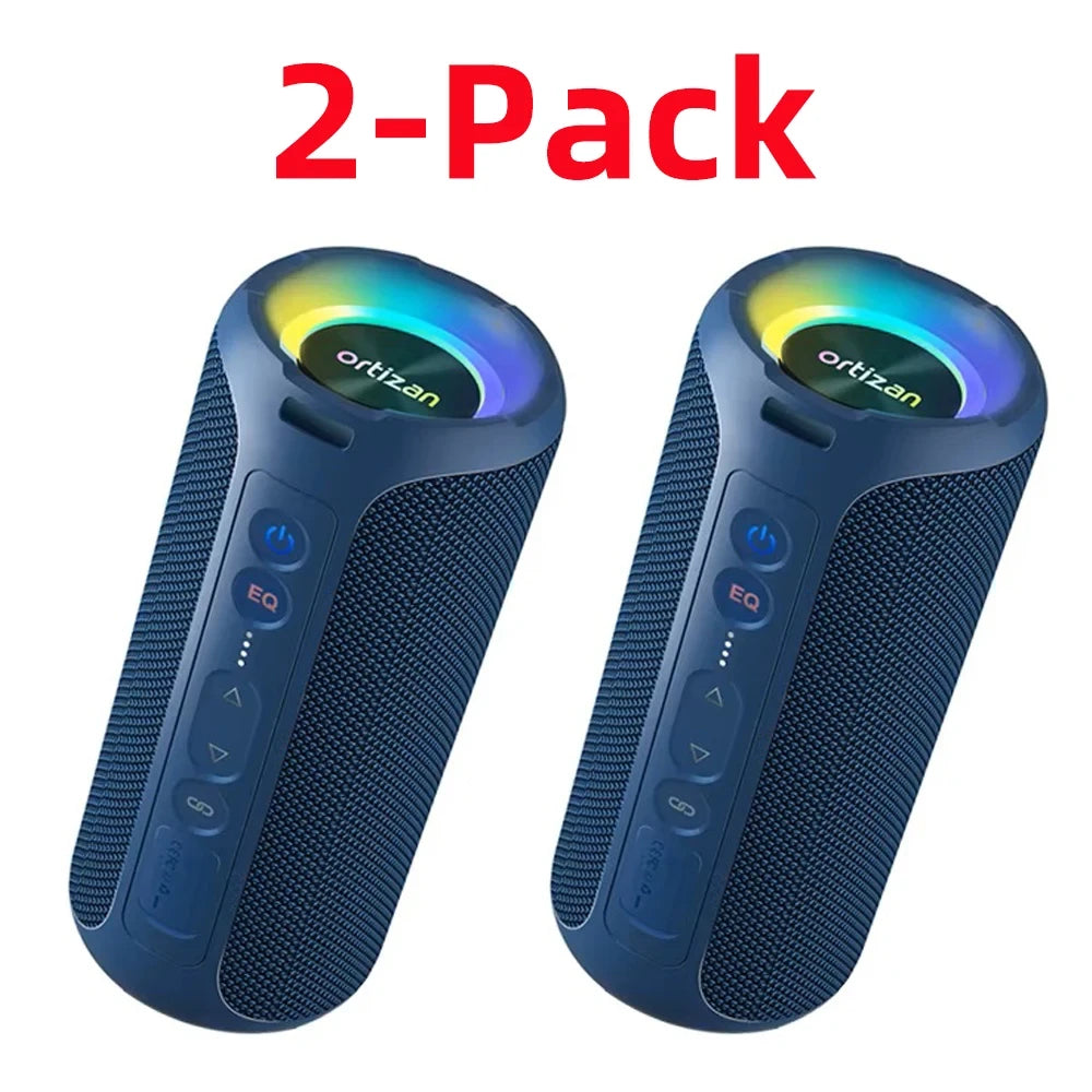 Ortizan 40W Waterproof Bluetooth Speaker – 30-Hour Battery & Deep Bass
