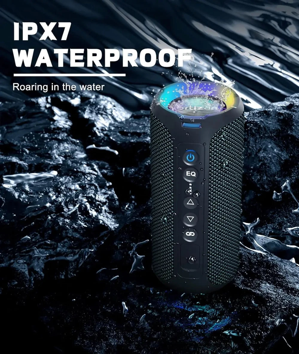 Ortizan 40W Waterproof Bluetooth Speaker – 30-Hour Battery & Deep Bass