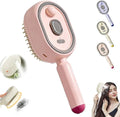 2-in-1 Cordless Hair Straightening Brush- Fast Heat & USB Rechargeable